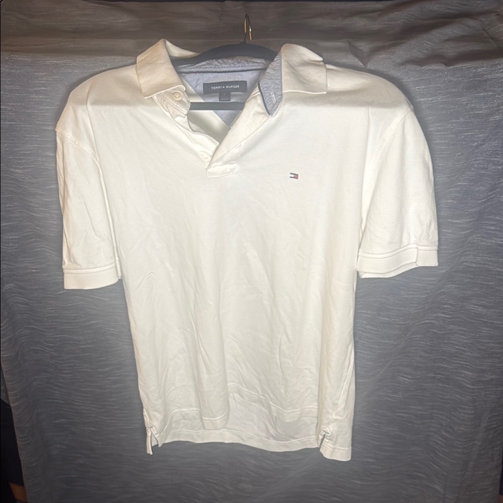 Tommy Hilfiger Men's Cream Polo Shirt